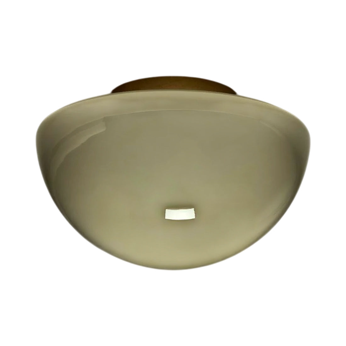 Pearl LED Flush Mount Ceiling Light in Brass/Cased Fume.