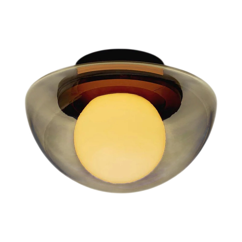 Pearl LED Flush Mount Ceiling Light in Oil Rubbed Bronze/Fume.