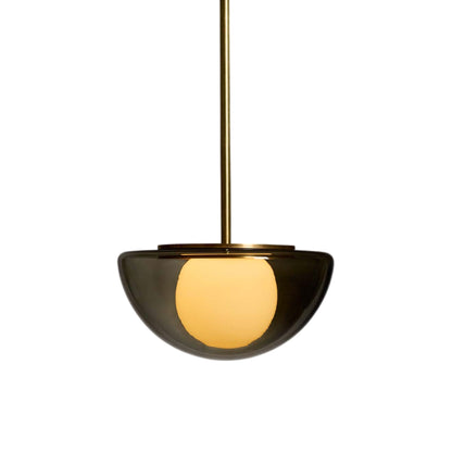 Pearl LED Pendant Light in Brass (Fume).