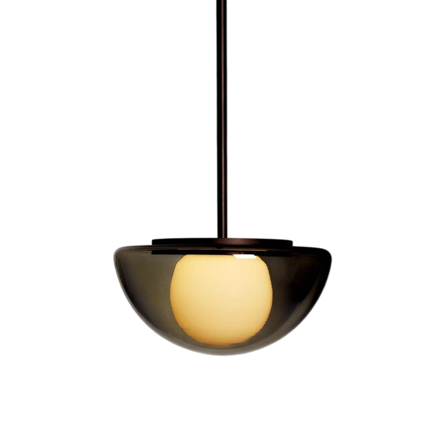 Pearl LED Pendant Light in Oil Rubbed Bronze (Fume).