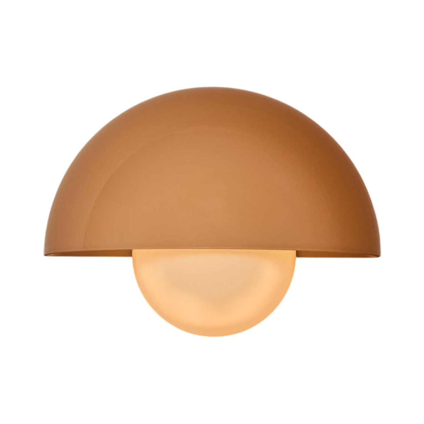 Pearl LED Wall Light in Brass (Cased Peach).