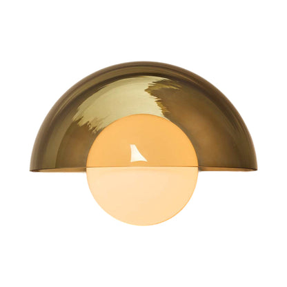 Pearl LED Wall Light in Brass (Fume).