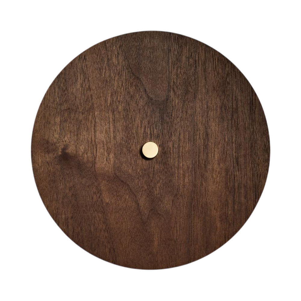Pith LED Wall Light in Black Walnut (Thumb Screw).