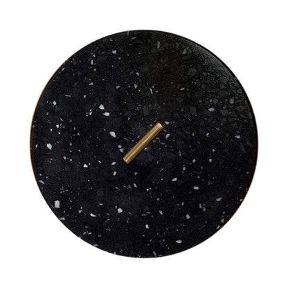 Pith LED Wall Light in Black Terrazzo (Toggle).