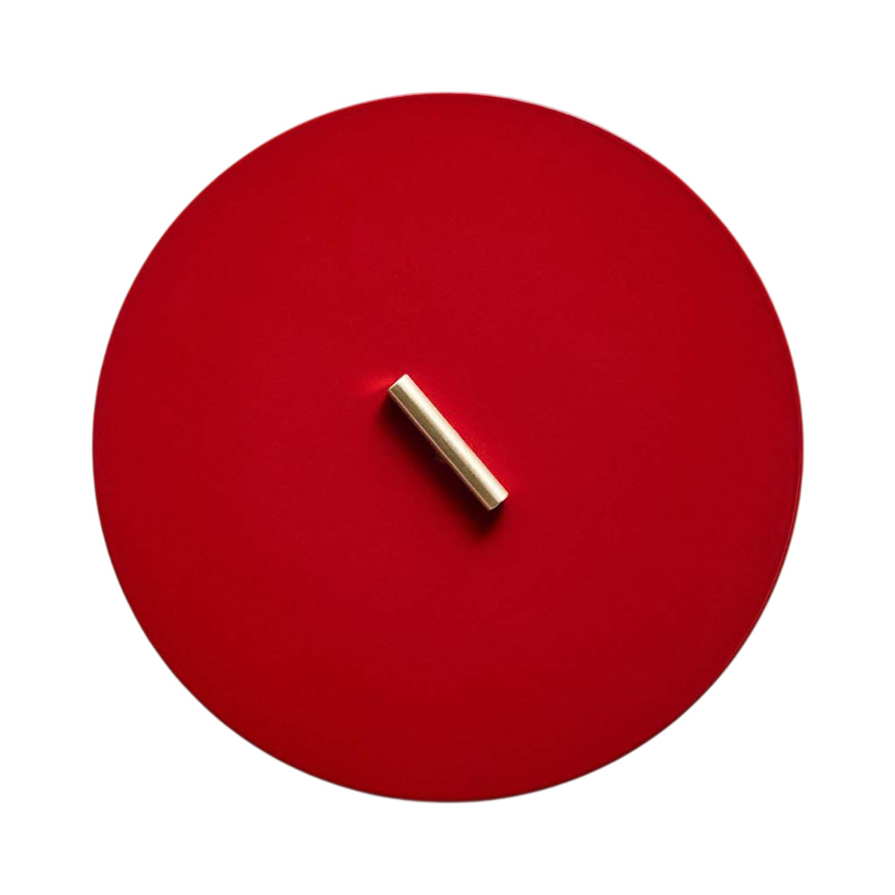 Pith LED Wall Light in Deep Red (Toggle).