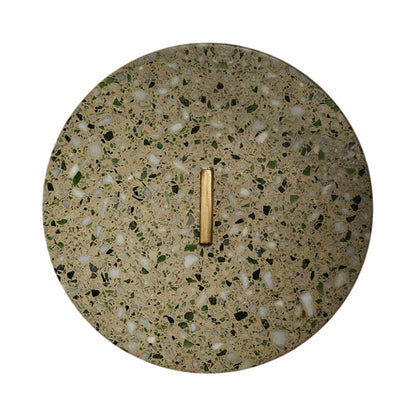 Pith LED Wall Light in Gray Green Terrazzo (Toggle).