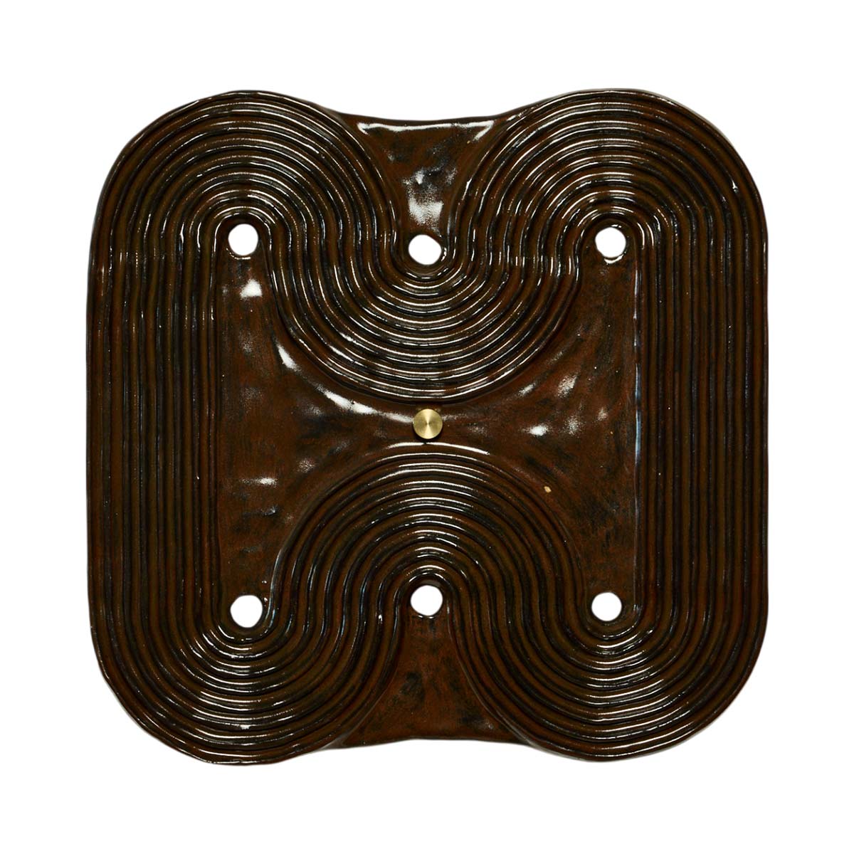 Resonance IV LED Wall Light in Rust.