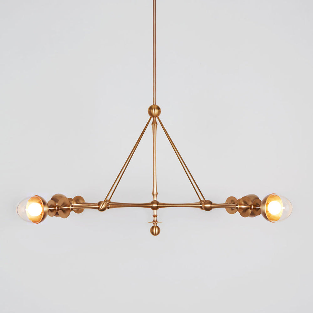Rue Sala Four Arm LED Pendant Light in Detail.
