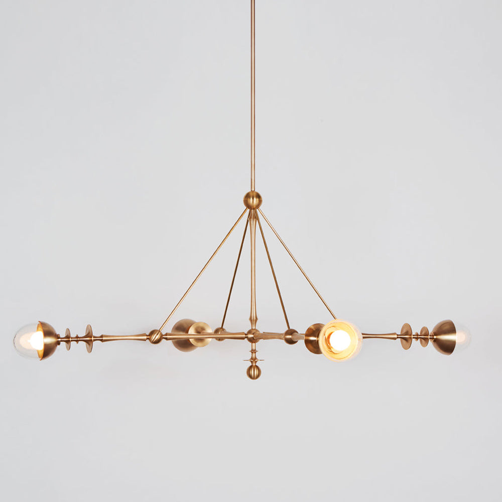 Rue Sala Four Arm LED Pendant Light in Detail.