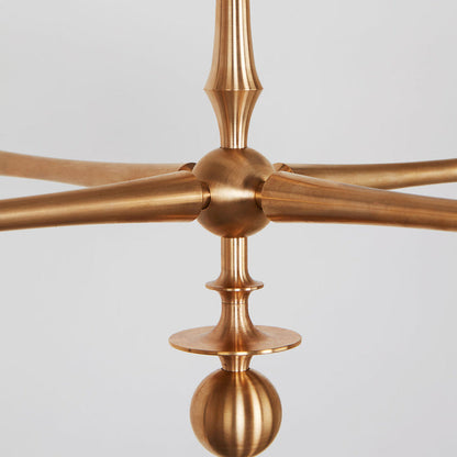 Rue Sala Four Arm LED Pendant Light in Detail.