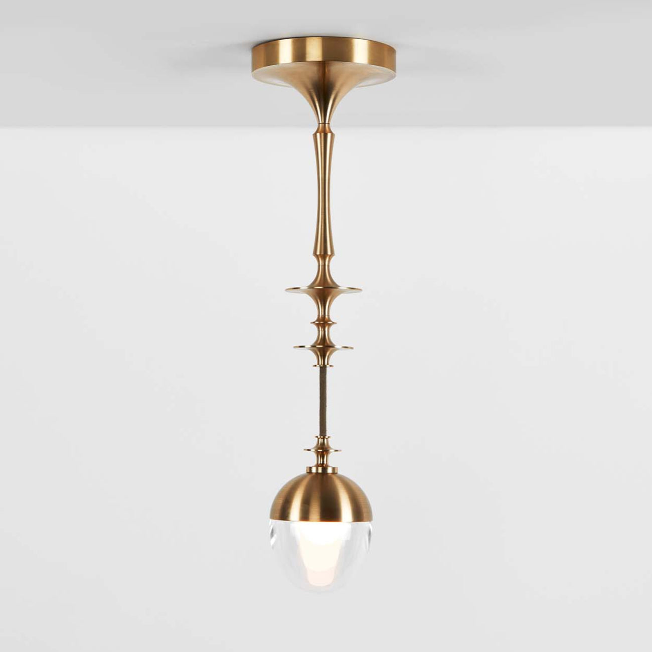 Rue Sala Single LED Pendant Light in Detail.