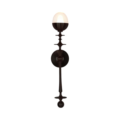 Rue Sala Single LED Wall Light in Oil Rubbed Bronze (Clear Glass).