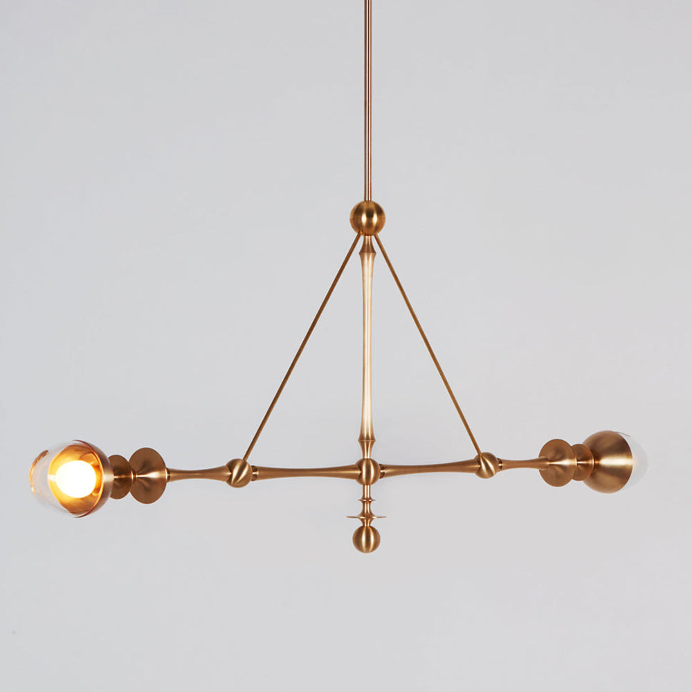 Rue Sala Two Arm LED Pendant Light in Detail.
