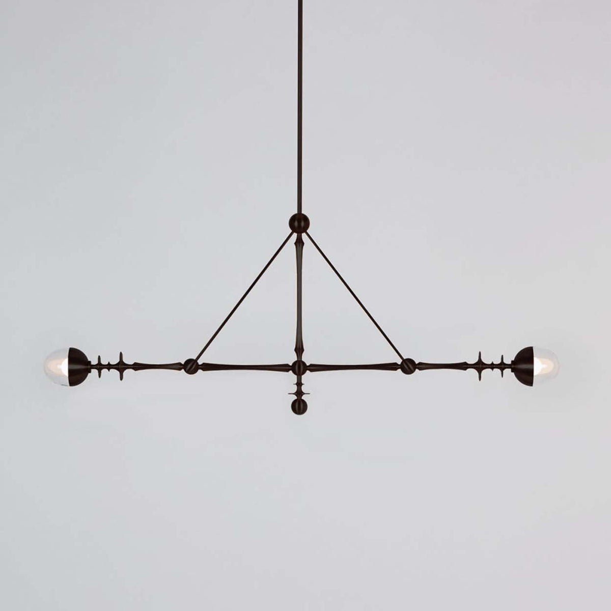 Rue Sala Two Arm LED Pendant Light in Detail.