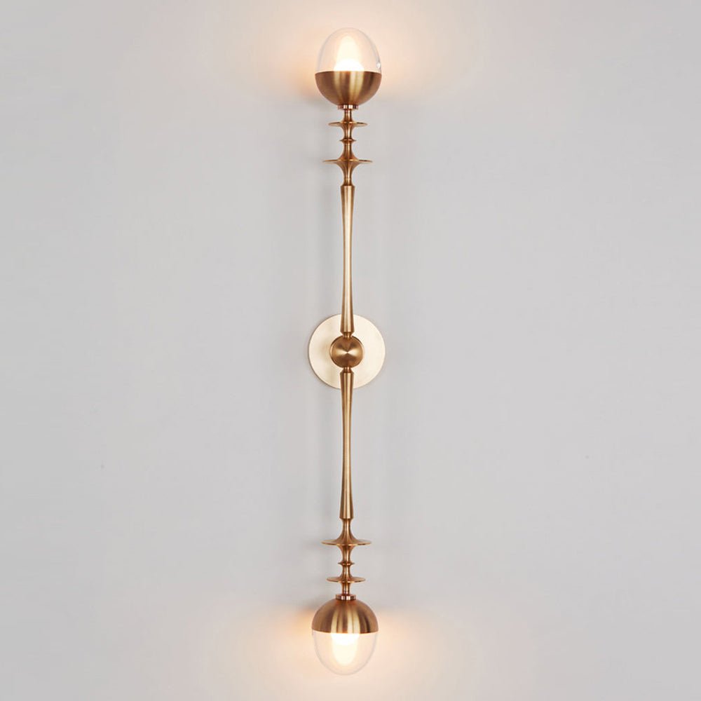 Rue Sala Two Arm LED Wall Light in Detail.