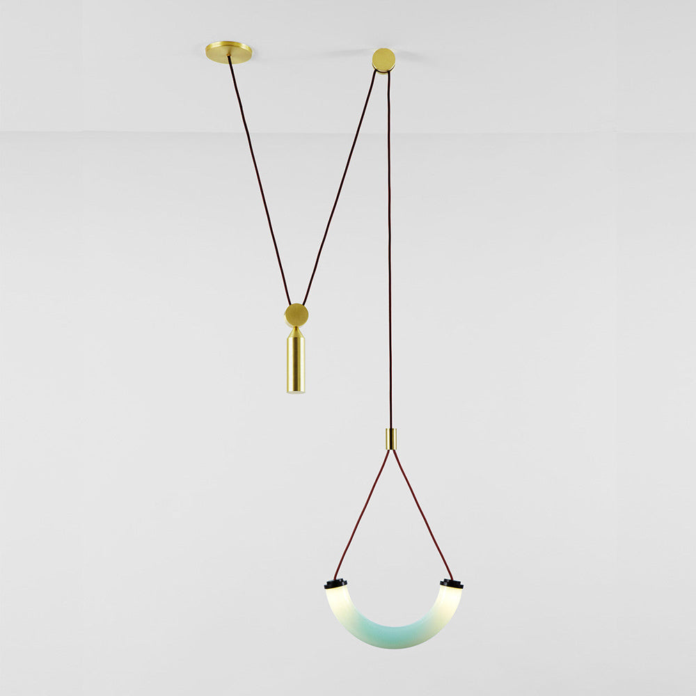 Shape Up Arc Pendant Light in Detail.