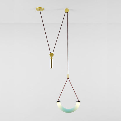 Shape Up Arc Pendant Light in Detail.