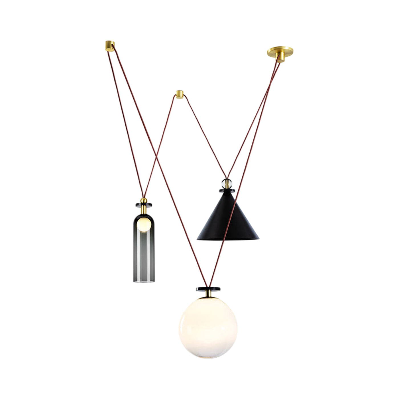 Shape Up Multi-light Pendant Light.