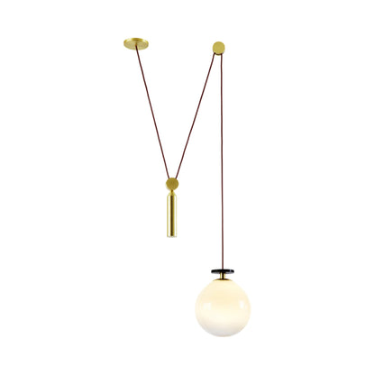 Shape Up Globe Pendant Light in Currant.
