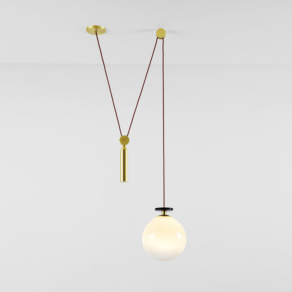 Shape Up Globe Pendant Light in Detail.