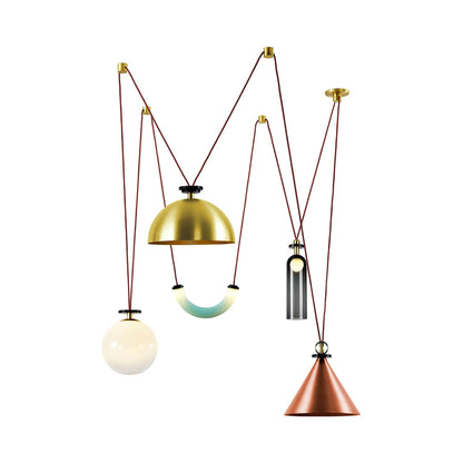 Shape Up Hemisphere Multi-Light Pendant Light.
