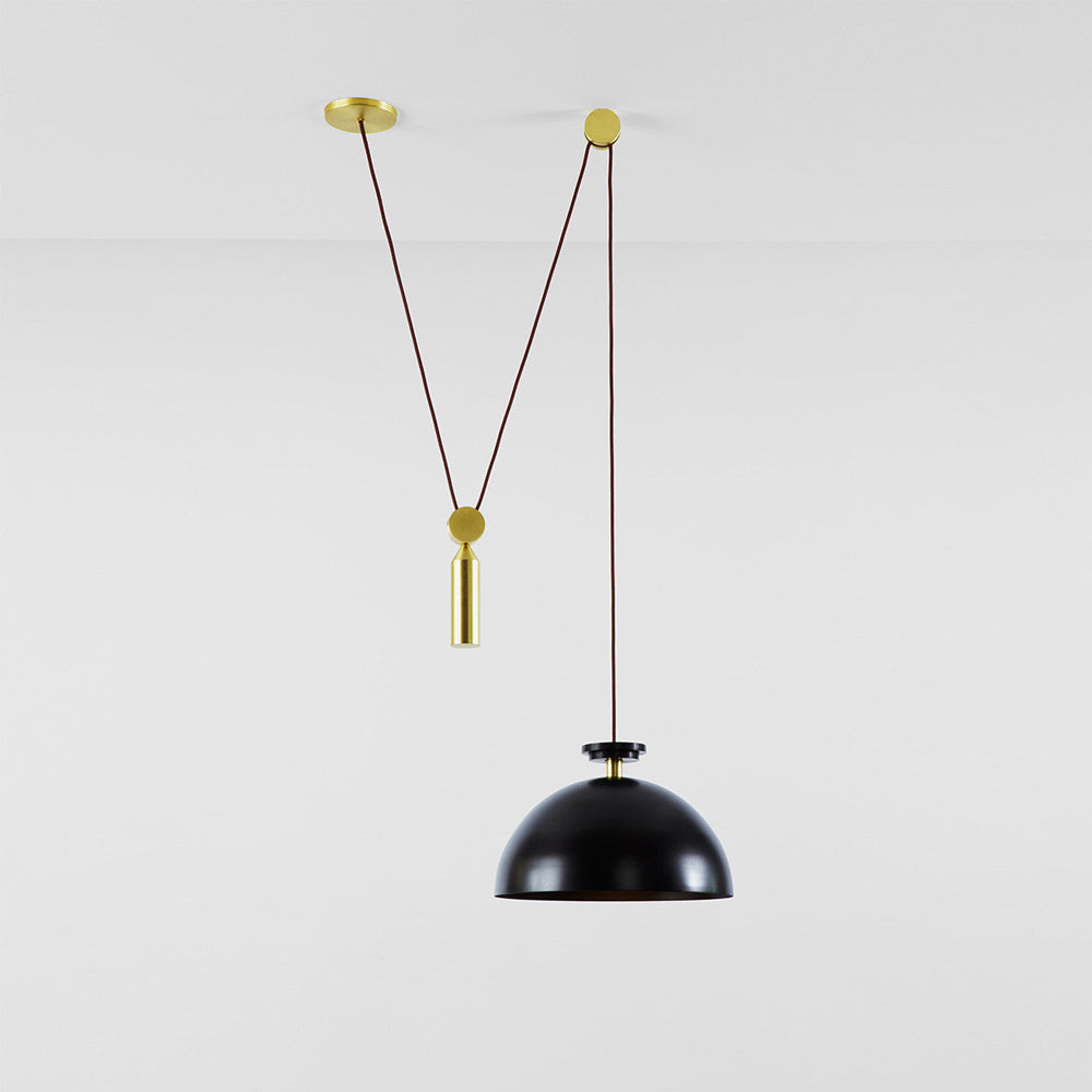 Shape Up Hemisphere Pendant Light in Detail.