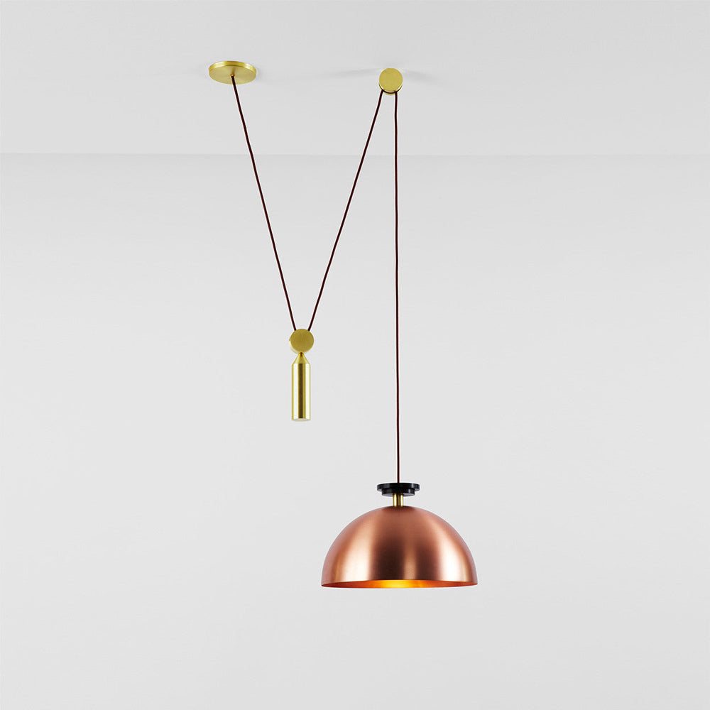 Shape Up Hemisphere Pendant Light in Detail.