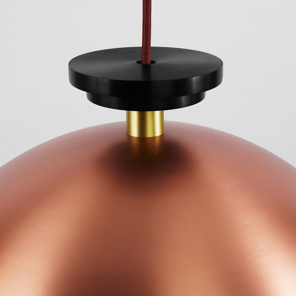 Shape Up Hemisphere Pendant Light in Detail.