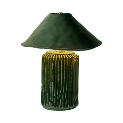 Silo I LED Table Lamp in Forest Green.