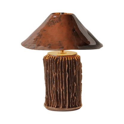 Silo I LED Table Lamp in Rust.