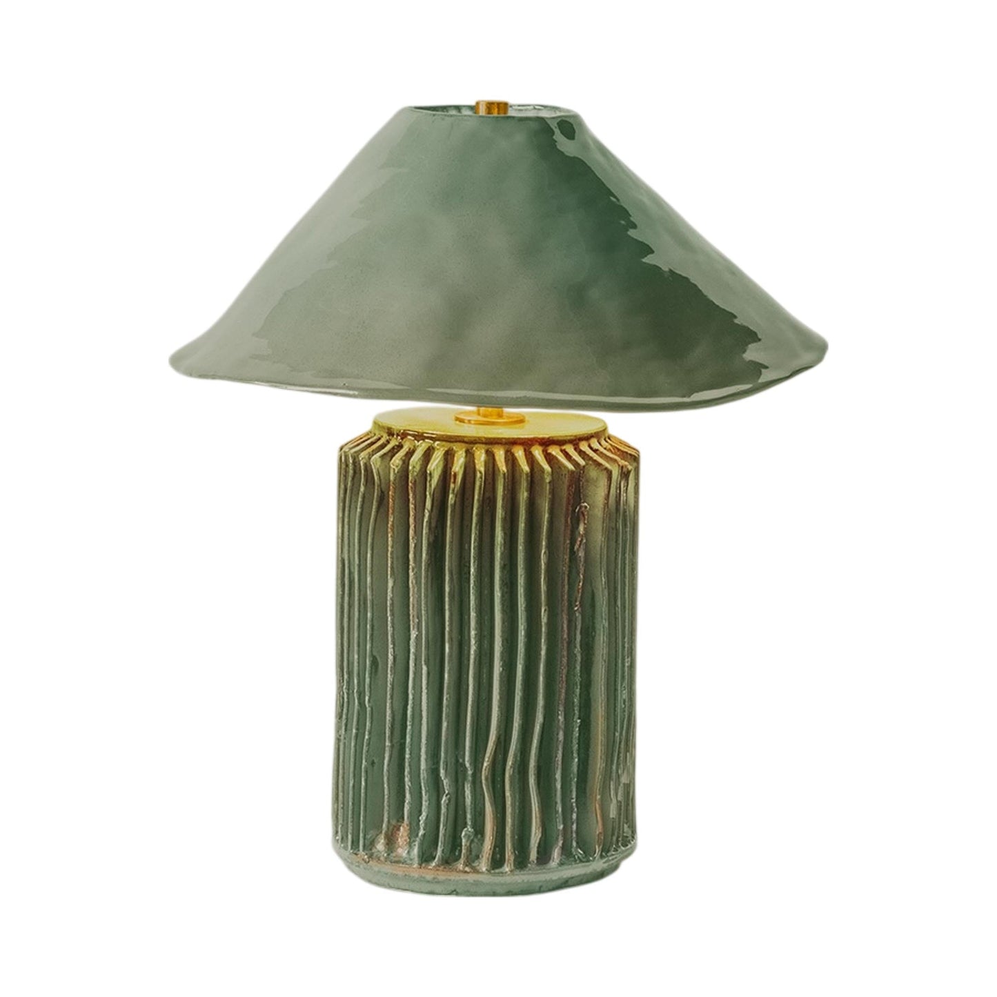 Silo I LED Table Lamp in Sea Green.