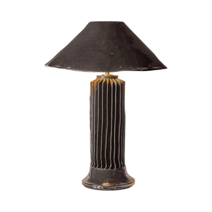 Silo II LED Table Lamp in Charcoal.