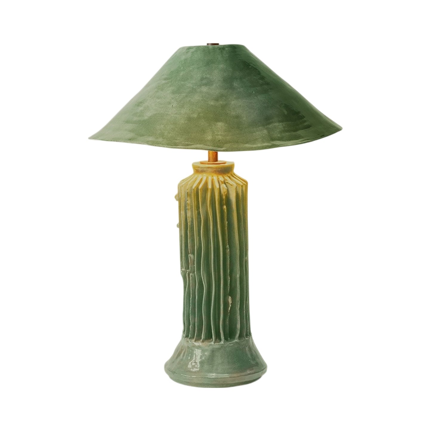 Silo II LED Table Lamp in Sea Green.