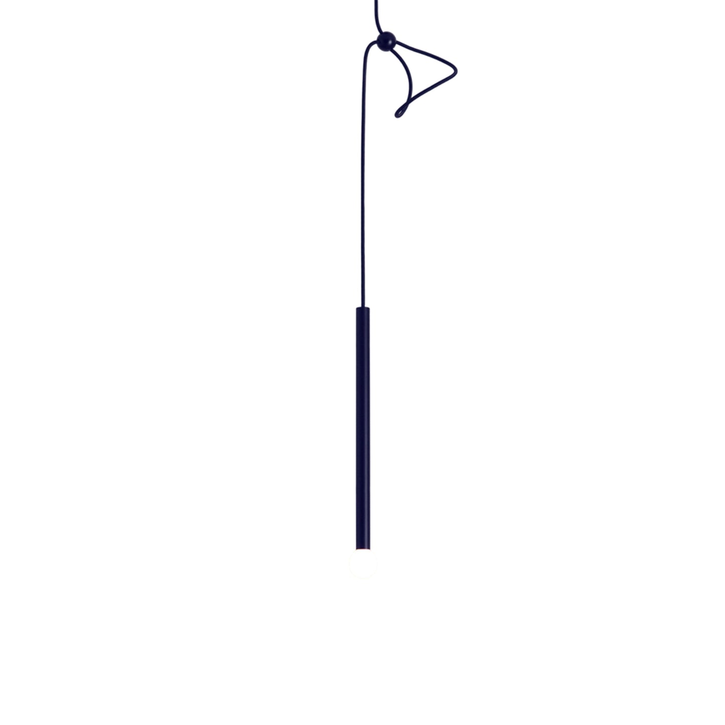 Strike Adjustable Pendant Light in Matte Black/Matte Black.