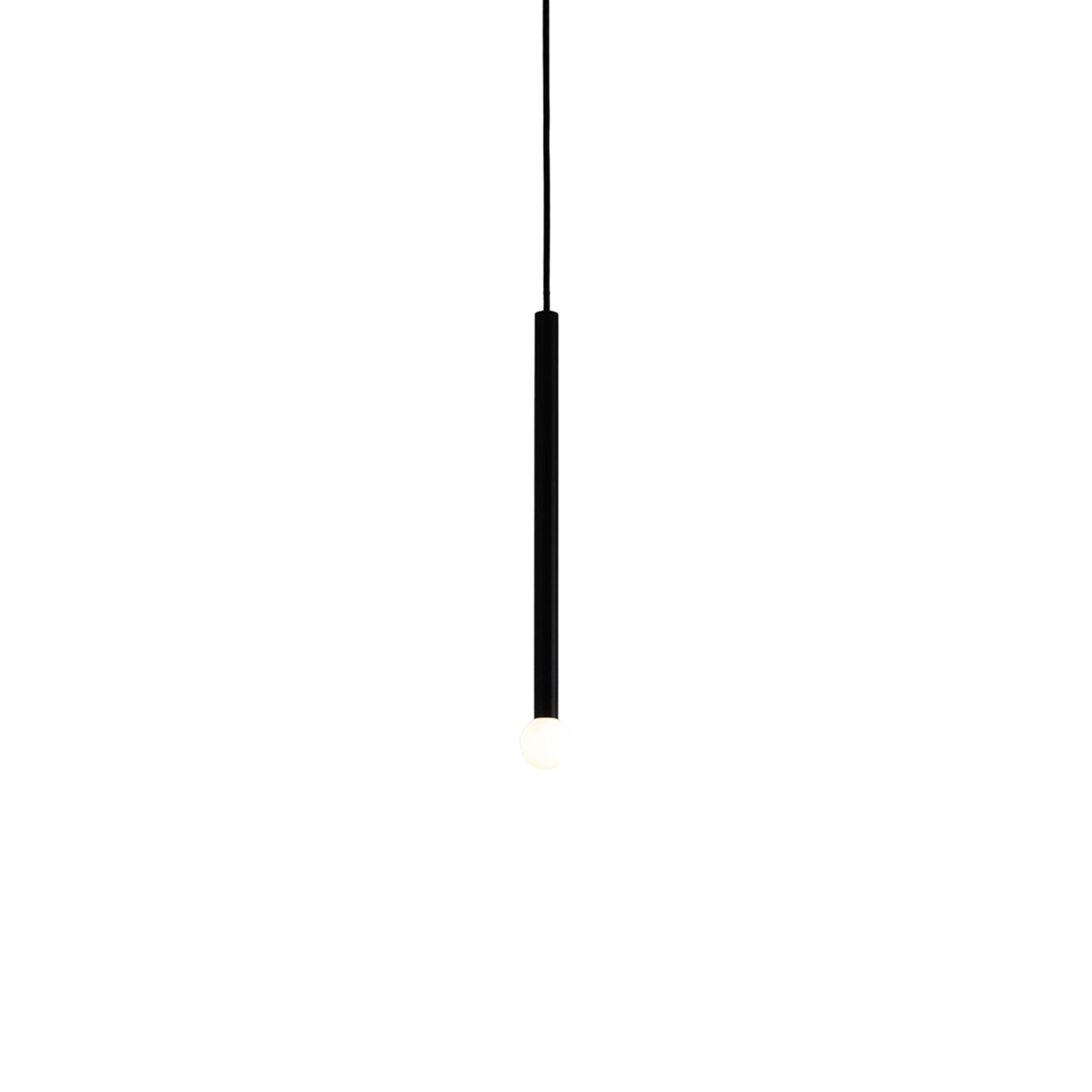 Strike Pendant Light in Matte Black.