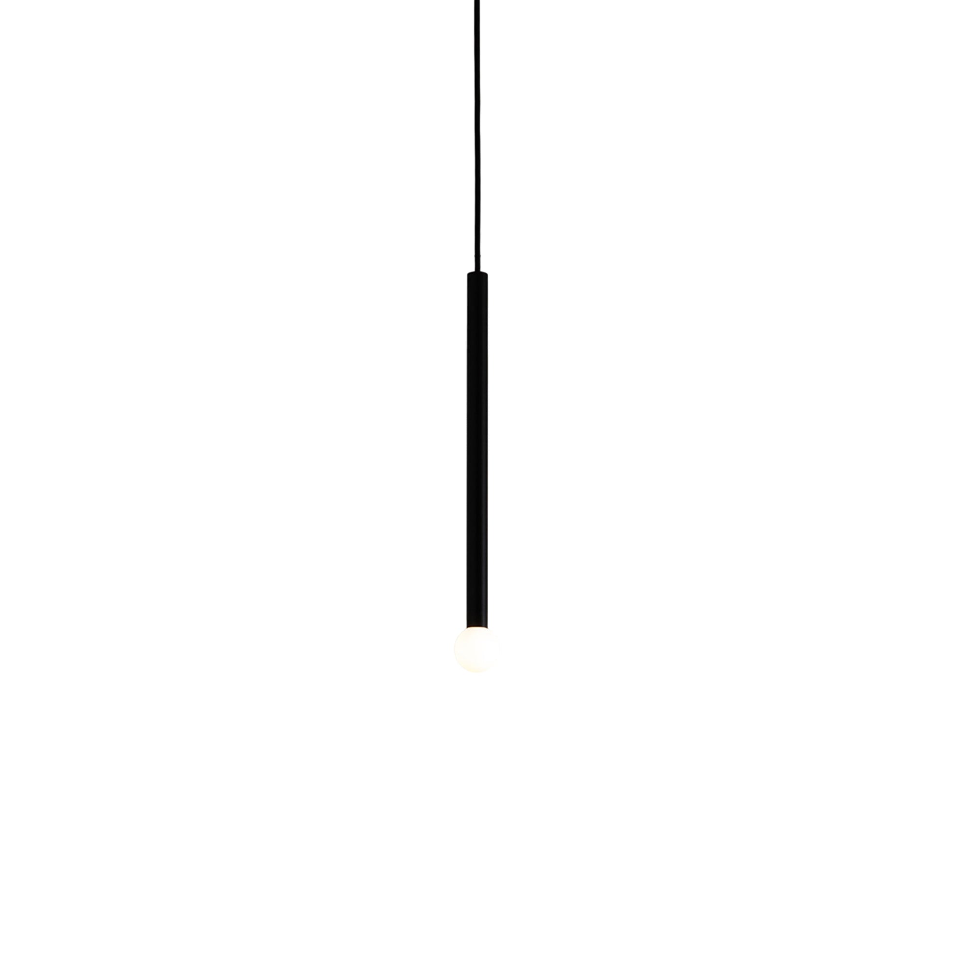 Strike Pendant Light in Matte Black.