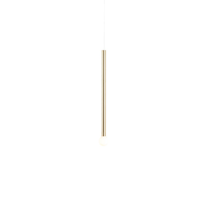 Strike Pendant Light in Unlacquered Brushed Brass.