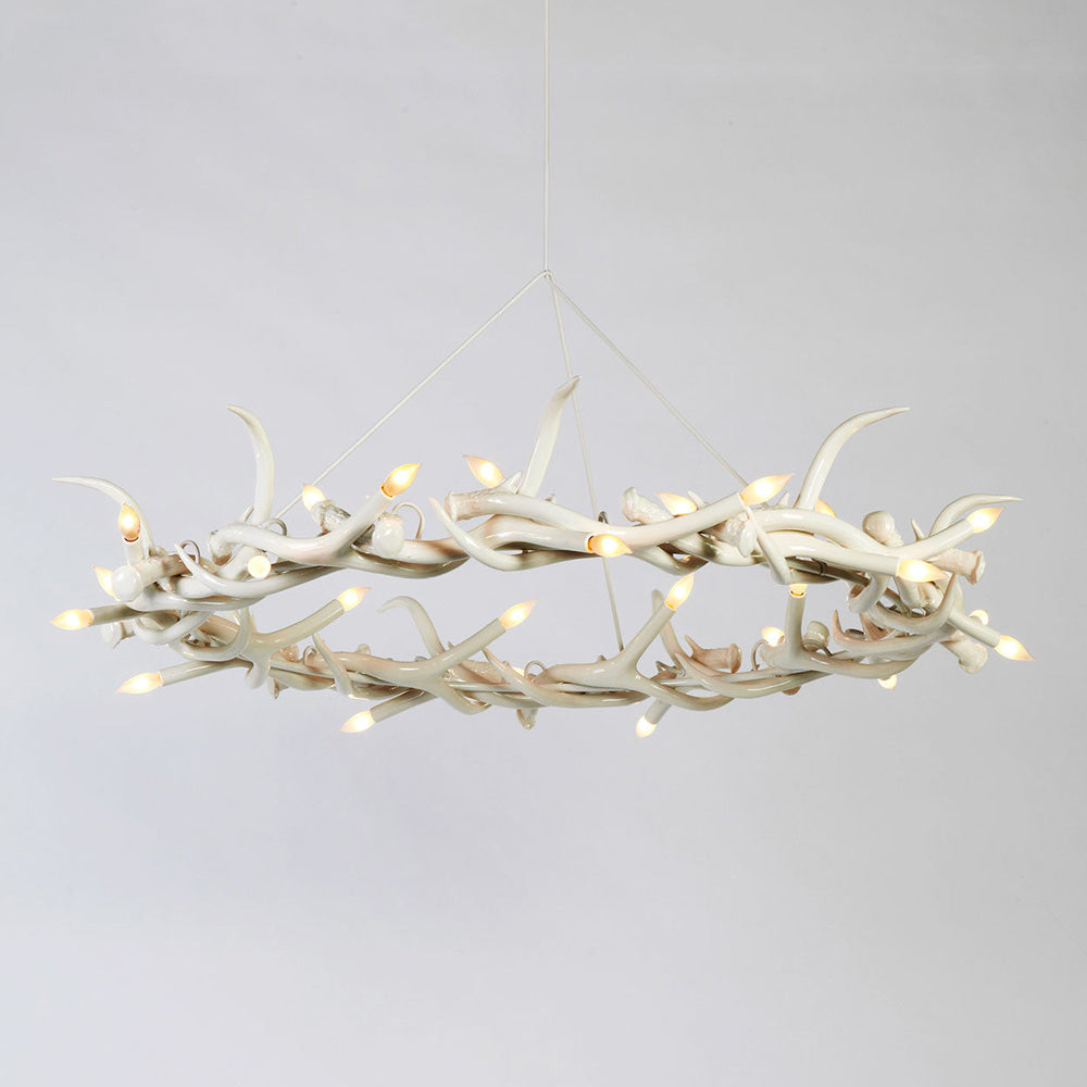 Superordinate Antler Ring Chandelier in Detail.