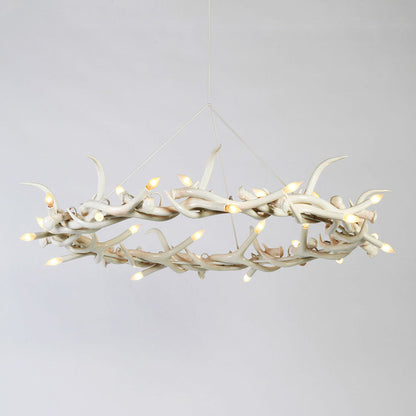 Superordinate Antler Ring Chandelier in Detail.