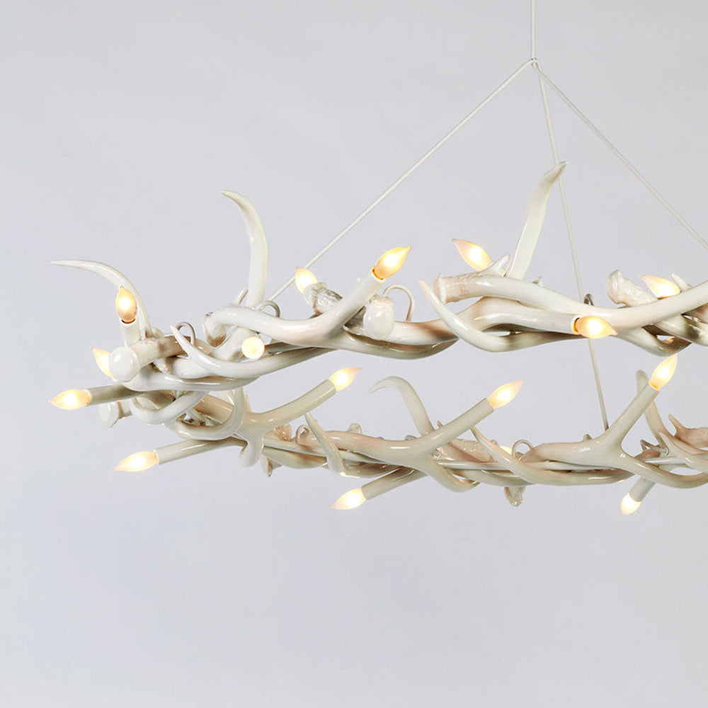 Superordinate Antler Ring Chandelier in Detail.