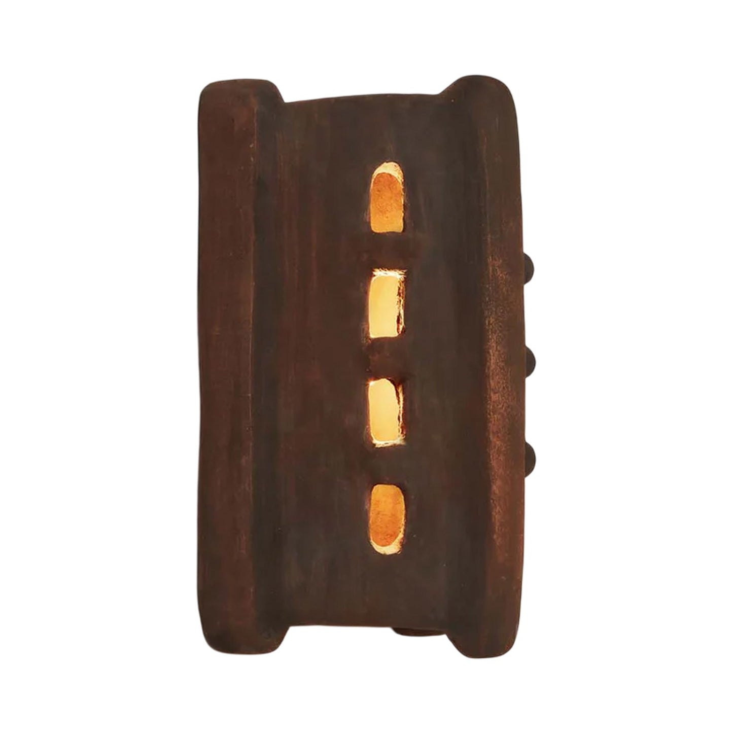Taqa LED Wall Light in Brown.