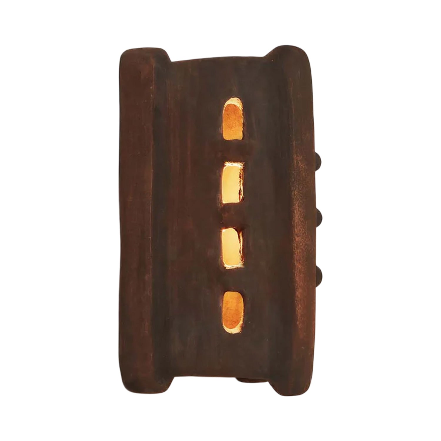 Taqa LED Wall Light in Brown.