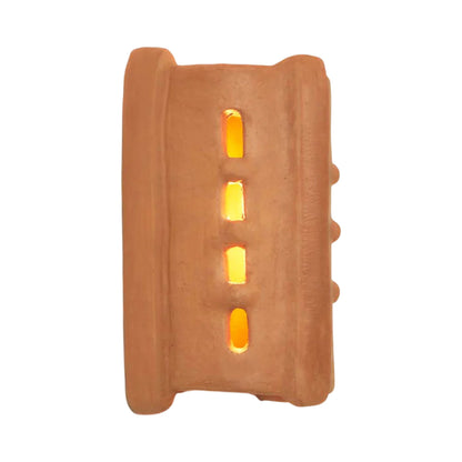 Taqa LED Wall Light in Terracotta.