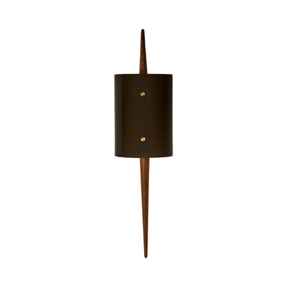 The Laddi Cylinder LED Wall Light in White Oak.