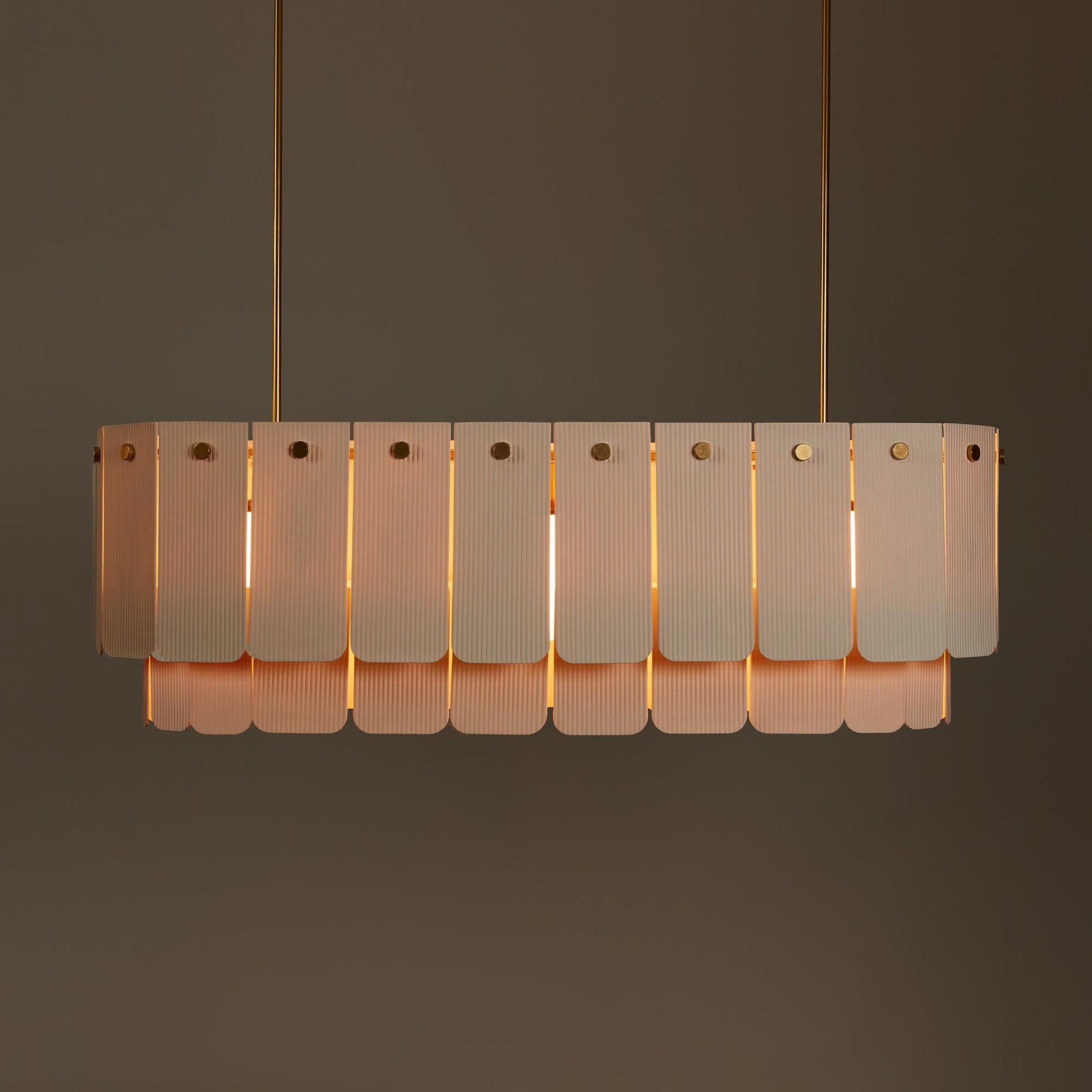 Veil Linear LED Pendant Light in Detail.