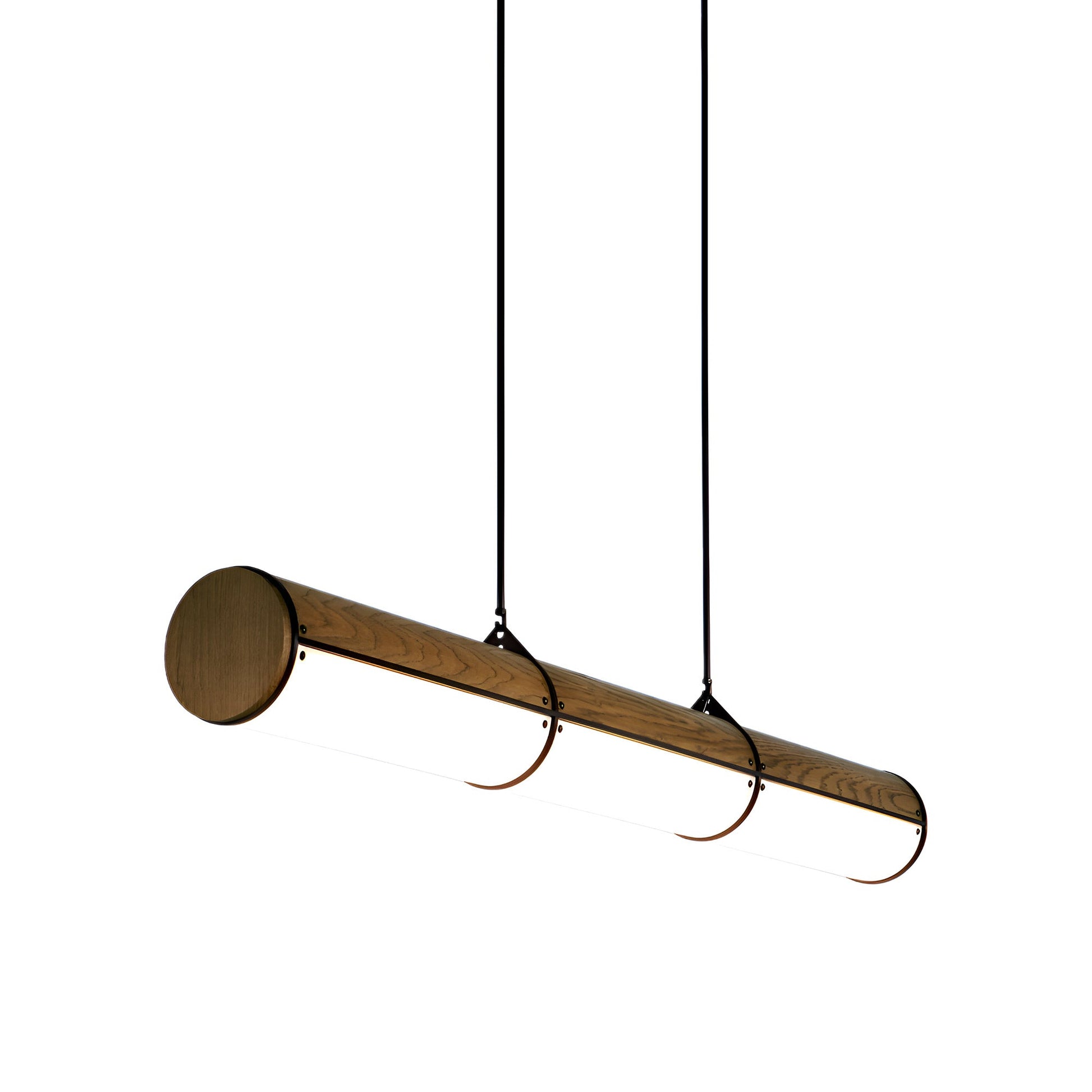 Woody Endless Linear LED Pendant Light in Black (55-Inch).