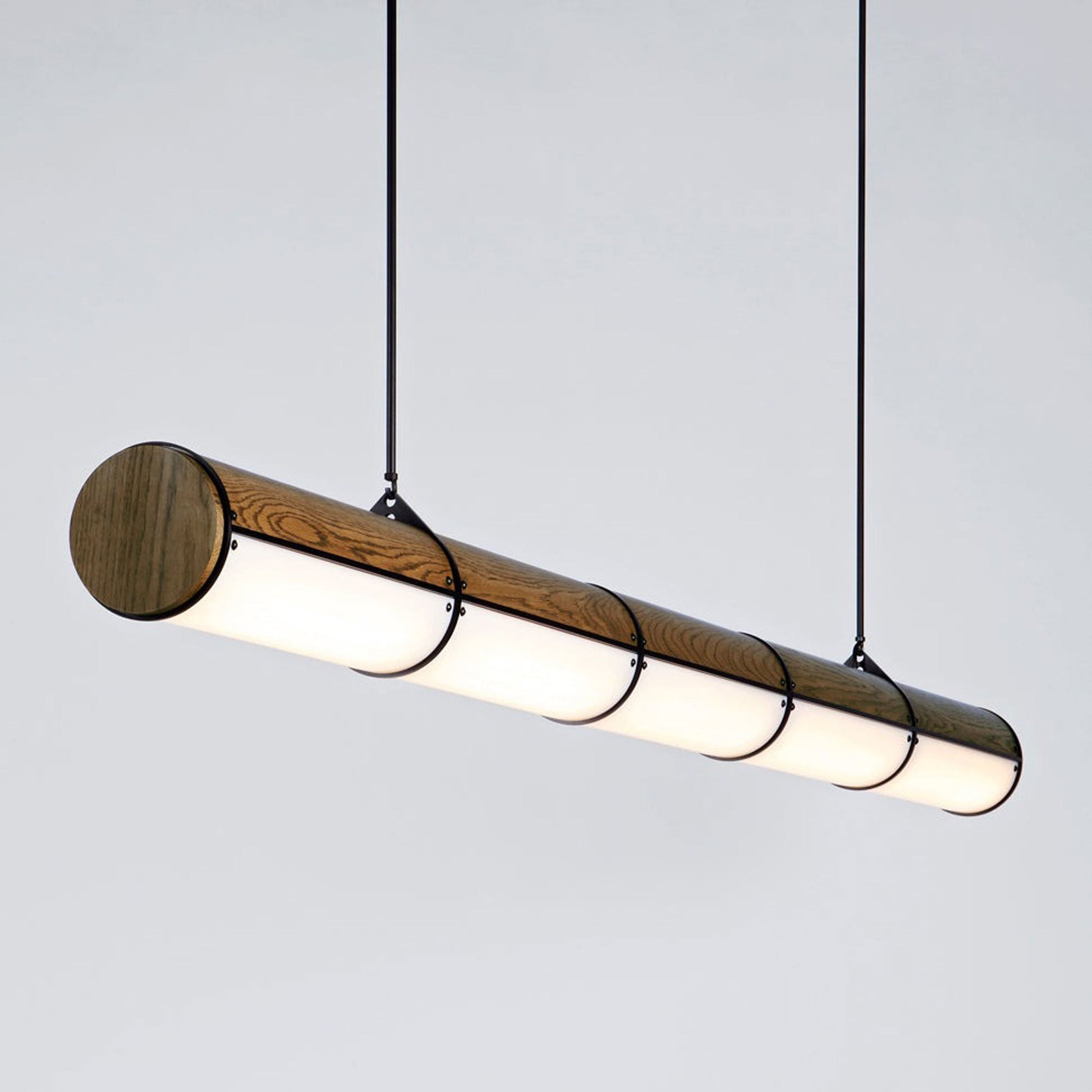 Woody Endless Linear LED Pendant Light in Detail.