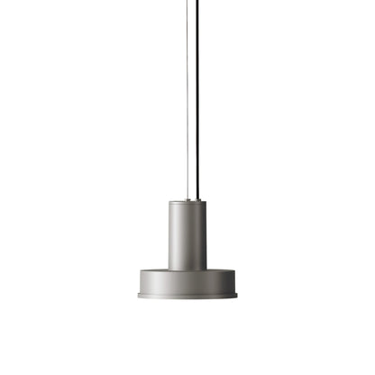 Arne S Domus Outdoor LED Pendant Light in Aluminum Grey.