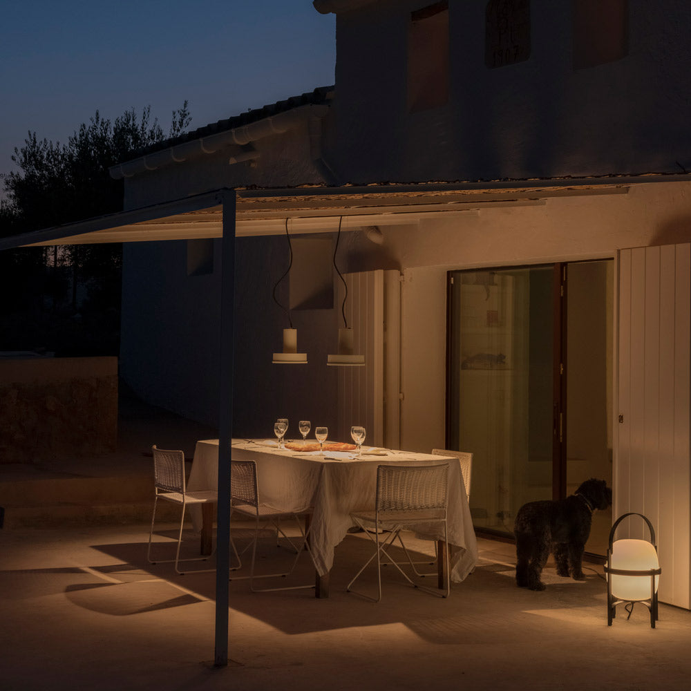 Arne S Domus Outdoor LED Pendant Light in Outside Area.