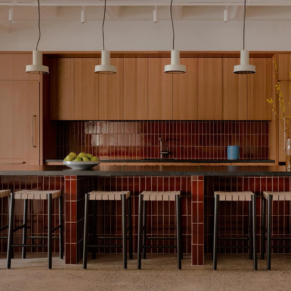 Arne S Domus Outdoor LED Pendant Light in kitchen.